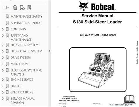 fuel hand in bobcat skid steer loader|bobcat s130 loader manual.